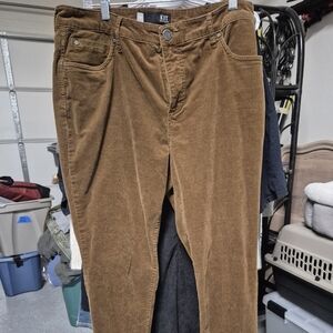 Kut from the Kloth Women's Brown Corduroy Pants